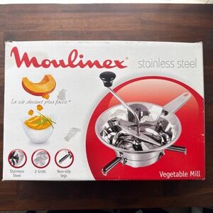Moulinex Classic Large Food Mill for Soups Sauces Purées 2 Grids Made in France